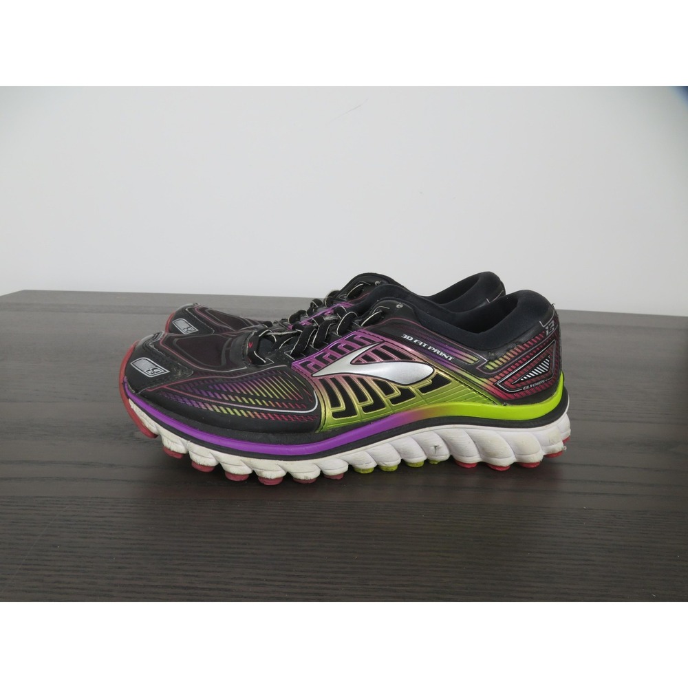 Brooks Glycerin 13 Shoes Womens 8 Black Pink Running Sneakers Road 12019 B019 - Picture 4 of 10